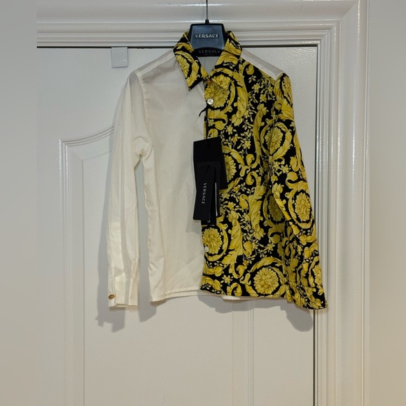 NWT Versace Boys Barocco Print Shirt - Picture 4 of 11